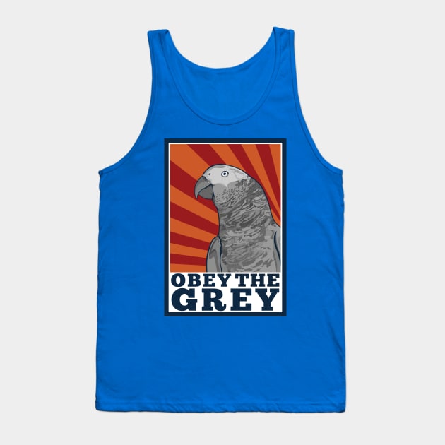 Obey the Grey Tank Top by SSArt